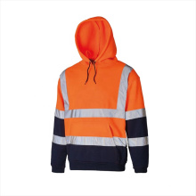 High visibility  orange construction safety reflective waterproof jacket